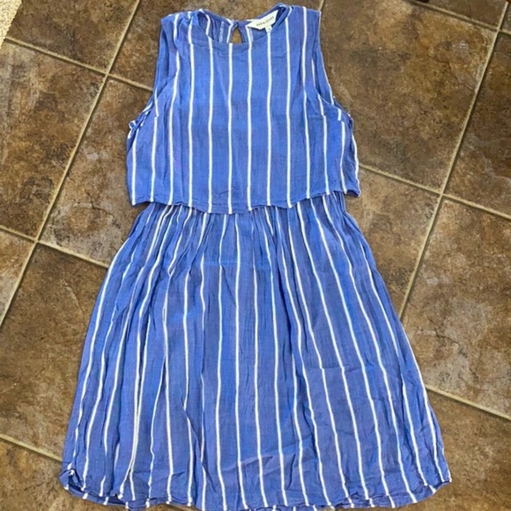 Spring Striped Tiered Dress Pepaloves